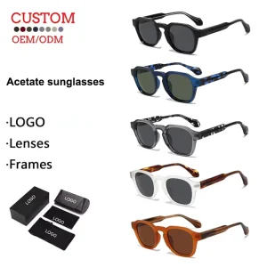 Polarized Small Frame Sunglasses with TR90 Frame UV400 Acetate