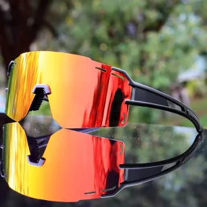 Polarized Sports Sunglasses Men’s Cycling Riding Glasses UV400 Protection Color-Changing Running Safety Goggles
