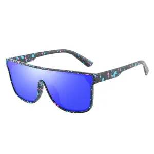 Polarized Sports Sunglasses One-Piece Large Frame Integrated Cycling Eyewear