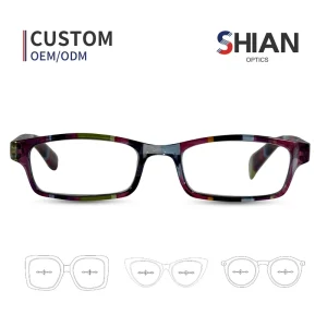 Polarized Square Full-Rim Reading Glasses with PC Lenses for Unisex Adults