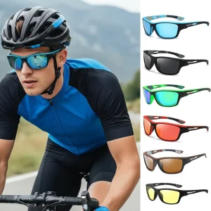 Polarized Sunglasses Outdoor Windproof Cycling Glasses New High End Color Film Sports Sunglasses