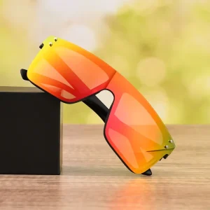 Polarized TAC Lens Frameless Oversized Sunglasses for Women and Men with Custom Logo