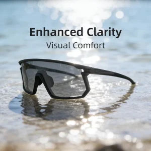 Polarized TR90 Full-Frame Cycling Sunglasses UV400 Anti-Glare Wraparound Windproof Eyewear
