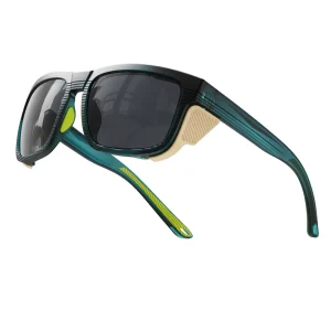 Polarized TR90 Square Sunglasses UV400 Driving Climbing Hiking with Side Shields