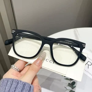 Polygonal Colorful TR90 Frame Rivet Glasses Blocking Blue Light Protection Optical Spectacle Clear Men Women Eyeglasses