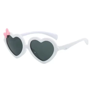 Popular Children Eyewear Uv protection love Baby Shades Uv400 Multi Color Heart Kids Sunglasses with Bowknot
