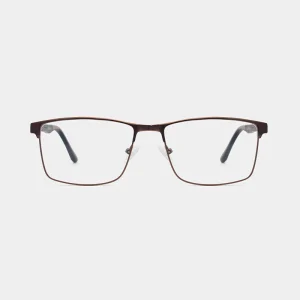 Popular Men’s Square Solid Durable Full Frame Metal Eyeglasses Optical Glasses Frames Business Exquisite Honkan MT02220