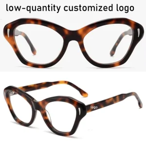 Popular New Luxury Retro Fashion Eye Glasses Frames Optical Thick Acetate Anti Blue Light Lenses Glasses for Women Men
