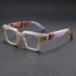 Popular White Square Thick Frame Reading Glasses Unisex Anti Blue ray Presbyopic Eyewear Computer Protective Eyeglasses Big