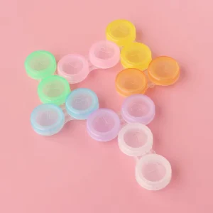 Portable Contact Lens CaseSimple Style Contact Lens Storage Box Plastic Portable Contact Lens Case Lens Transparent Box