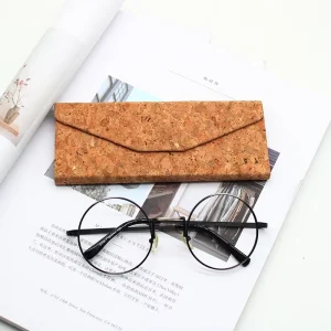 Portable Cork Foldable Sunglasses Case and Eyewear Pouch