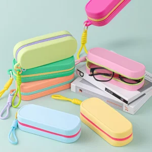 Portable Eyeglasses Case Waterproof Eyewear Storage Bag Shockproof Silicone Sunglass Protector