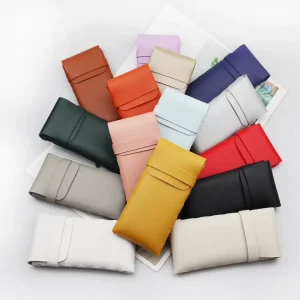 Portable Fashion PU Leather Eyewear Case for Sunglasses and Reading Glasses