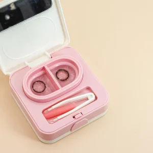 Portable PP Material Ultrasonic Contact Lens Cleaning Machine Battery Operated and Automatic