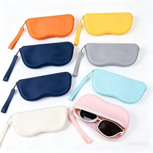 Portable Silicone Eyewear Storage Pouch with Wrist Strap Waterproof Protective Cover
