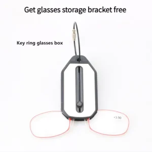 Portable Slim TR90 Lightweight Clip Mini Folding Reading Glasses Unisex Eye Protection