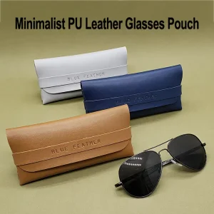 Portable Soft PU Leather Glasses Case