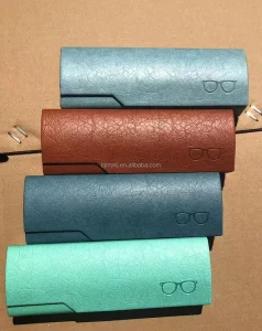 Portable Square PU Leather Glasses Case, Pressure Resistant