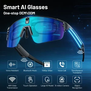 Premium Fashionable Eyewear Provides Multi language Conversion Sound Capturemusic Enjoyment Smart Glasses