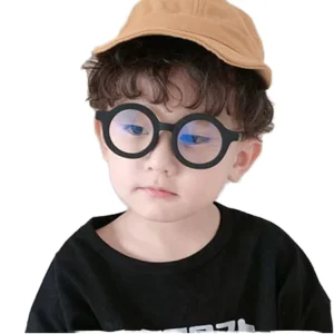 Prescription Round Children’s Glasses PC Material Full Rim UV400