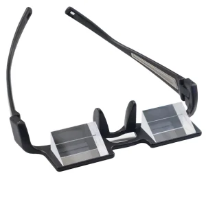 Prism Glasses Lightweight Lazy Glasses Horizontal Reading Spectacles 90° Vision for Lying Down Reading and Watching