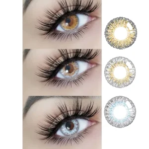 Private Label Customized Logo Brand Meetone 3 Tone Colored Contacts Paper Box Color Eye Soft Contact Lenses Packaging