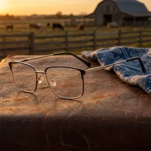Professional Durable Optical Eyeglasses Frames Men Metal Semi Frame Blue Light Blocking Lens Glasses Monture Lunette