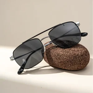Professional Polarized Alloy Metal Sunglasses UV400 Protection Lightweight Sun Glasses for Cycling Fishing Hiking