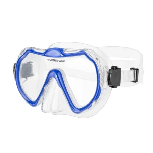Professional Transparent Single Len Snorkeling Diving Tempered Scuba Goggles scuba Diving Mask for Adult