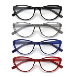 Promotion Plastic Fashion Readers Eyeglasses Frame Fashion Design Cat Eye Reading Glasses Women