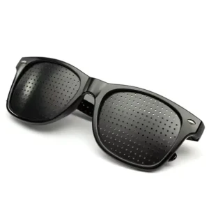Promotional OEM Small Holes Corrected Pinhole Glasses Unisex Portable Eye Training Exercise Eyesight Protection