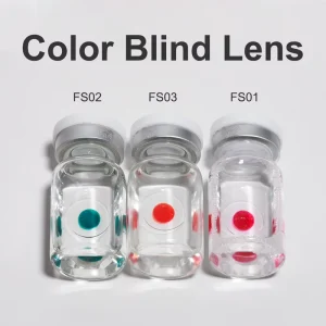 Prosthetic Contact Lenses Red Colour blind Contact Lens for Color Blind Contact Lenses Therapeutic Color blind Lens