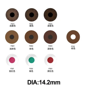 Prosthetic Red and Green Colored Contact Lenses for Achromatopsia and Color Blindness
