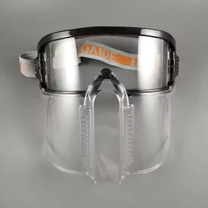 Protective Clear Safety Glasses Anti-Fog Dust and Splash-Proof Detachable Full Face Shield for Carpenters