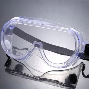Protective Safety Goggles Anti Fog Adjustable Chemical Eye Protection Science Goggles Safety Sunglasses With Side shields clear