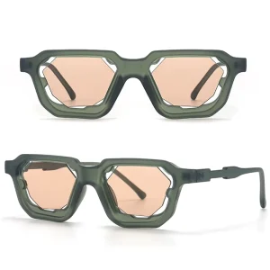 Punk UV400 Lightweight Full-Rim Square Sunglasses for Unisex