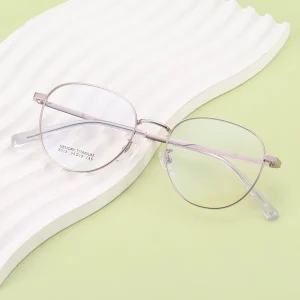 Pure Memory Titanium Metal Optical Eyeglasses Frames for Women