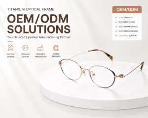 Pure Titanium Eyeglass Frames Men’s Women’s Ultra-Light Prescription Optical Frames Manufacturer OEM