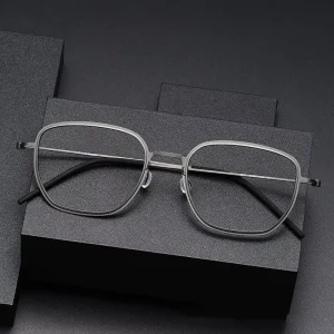 Pure Titanium Glasses Frame Men Square Eyewear Male Classic Full Optical Prescription Eyeglasses Frames Women Eyeglasses Frames