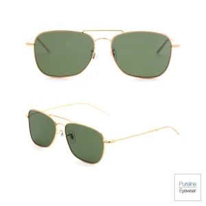 Pureline Eyewear Viation Style Luxury Polarized UV400 Durable Sunglasses Unisex Customizable Full Rim Frame Lenses Comfortable