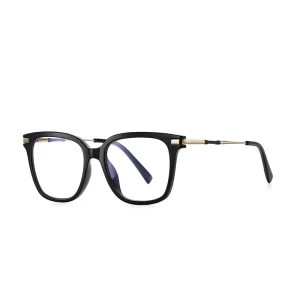 QSKY High Quality TR90 Full Rim Computer Style Eyeglasses Blue Light Blocking Optical Frame for Women’s Prescription Glasses
