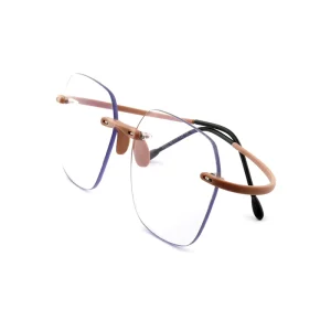 R552 TR90 Lightweight Blue Light Blocking Rimless Eyeglass Frames