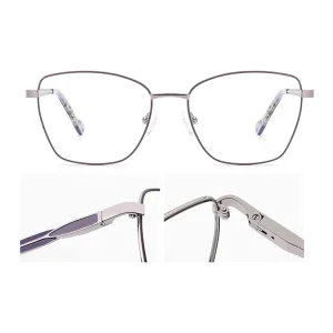 RD9040 Rectangle Metal Optical Frames for Women