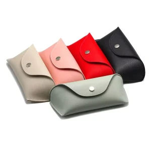 RTG001 Irregular Shape Leather Custom Logo Oversized Foldable Sunglasses Case Packaging Set