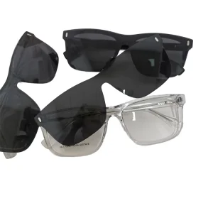 Random Stock Optical Acetate Glasses Frame Polarized Sunglasses with Eyewear Clip