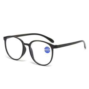 Reader Classic Custom Computer Ready Retro New Fashion Transparent Lenses Face Anti Blue Light Reading Glasses Plastic
