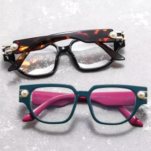 Ready Stock Fashion Blue Light Blocking Glasses Eyeglasses Square Frames Fashion Spectacle Frames Eye Glasses for Women