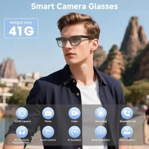 Real Time Translation M02S Smart Glasses 8MP Camera BT Hands Free Calls Bestselling AI Eyewear