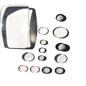 Rectangle 98mm Biconvex LED Lens Magnifying Glass With Customized OEM Support