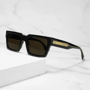Rectangle Acetate UV400 Non-Polarized Sunglasses with Custom Logo, Unisex